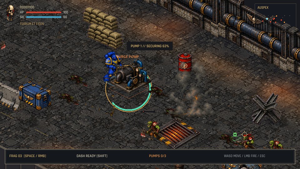 Iron Belly: securing a coolant pump while Orks contest the area